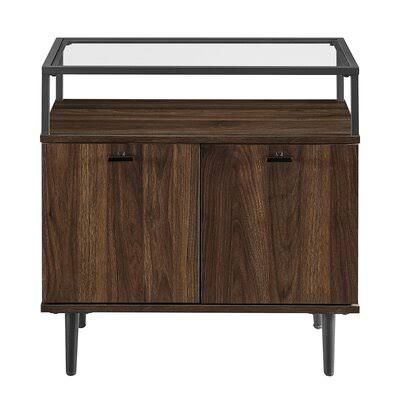 2 Door Dark Walnut Accent Cabinet I5881
