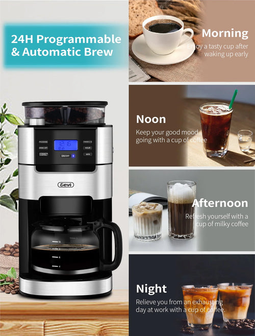 10-Cup Programmable Grind and Brew Coffee Maker F20039