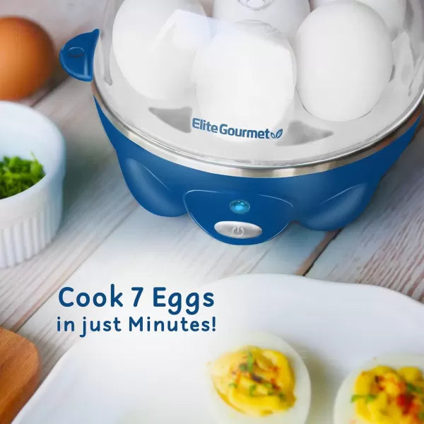 7 Egg Capacity Electric Egg Cooker with Auto Shut-Off G801