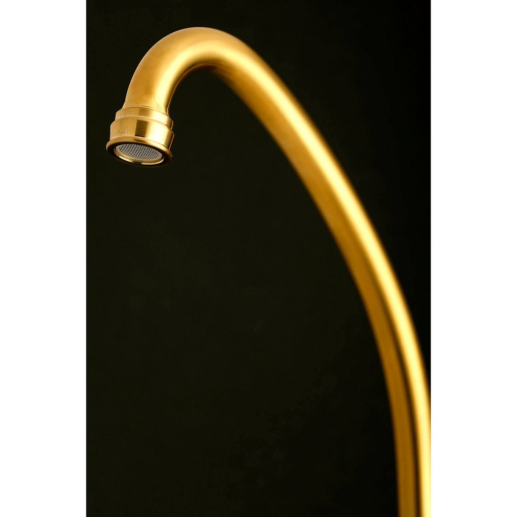 Polished Chrome 2-Handle Wall Mount Kitchen Faucet O298