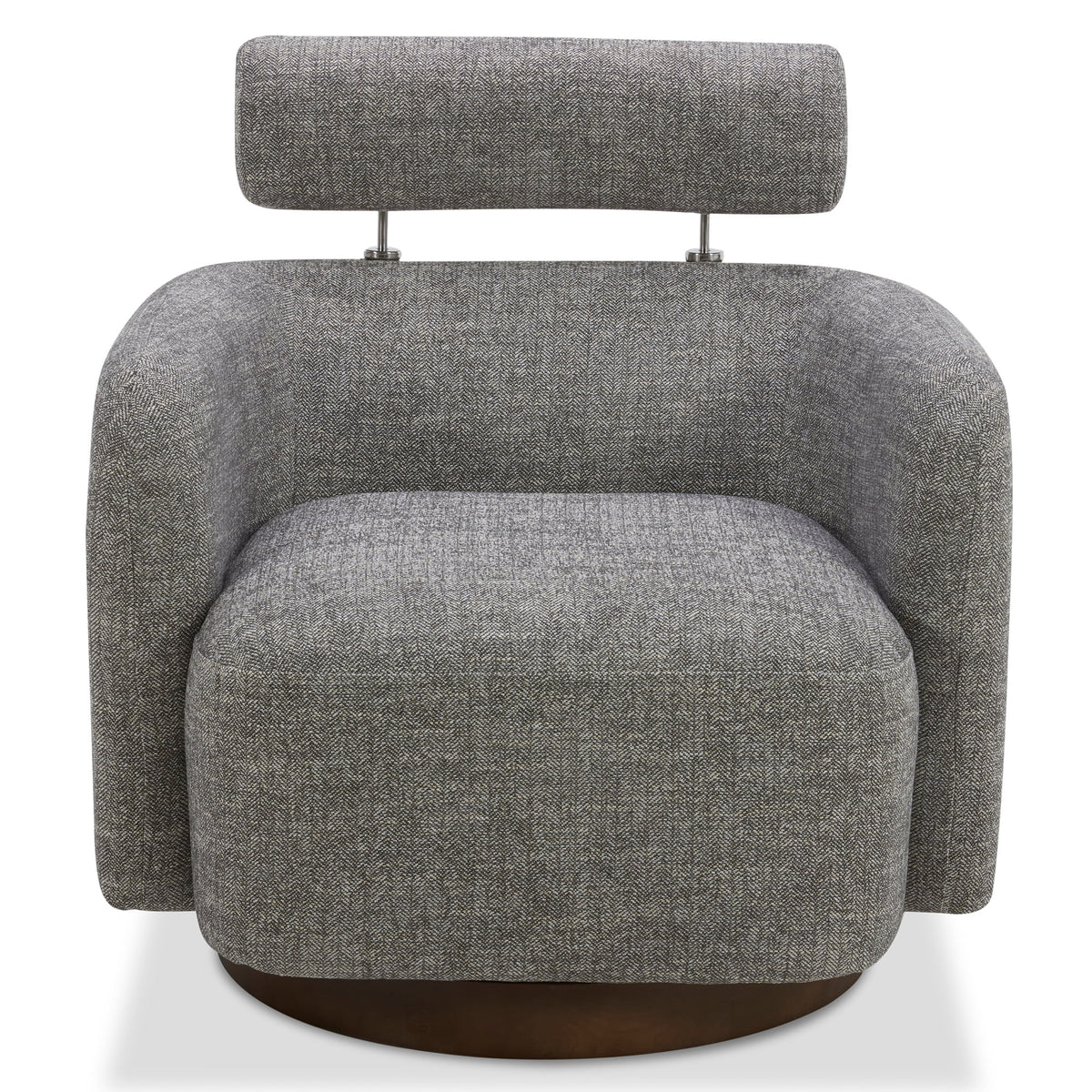 Swivel Accent Barrel Chair with Adjustable Backrest L5274