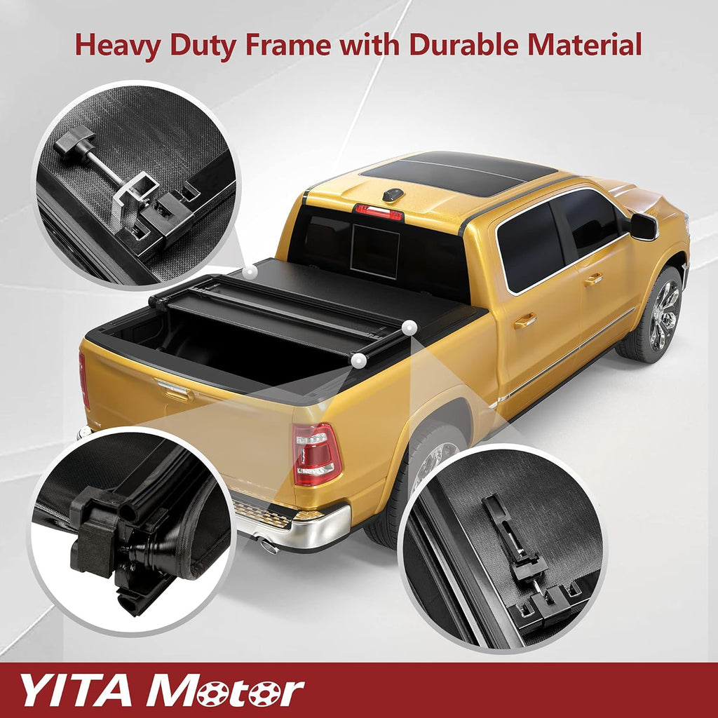Soft Tri-Fold Truck Bed Tonneau Cover Y46049