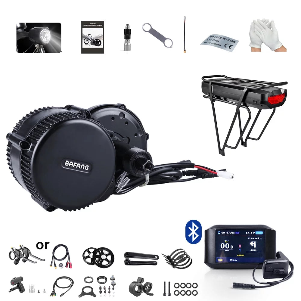 48V 750W Mid Drive Electric Bike Motor Conversion Kit with Optional Battery H813