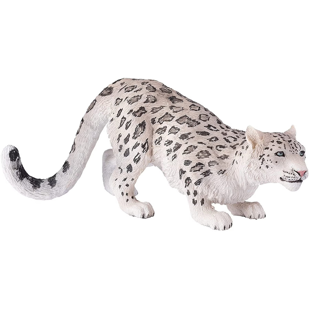Snow Leopard Realistic Hand Painted Toy Figurine I380