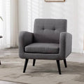 Gray Tufted Polyester Armchair K274185