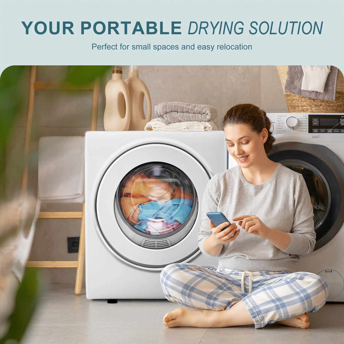 1.6 Cu. ft. Portable Electric Clothes Dryer I369