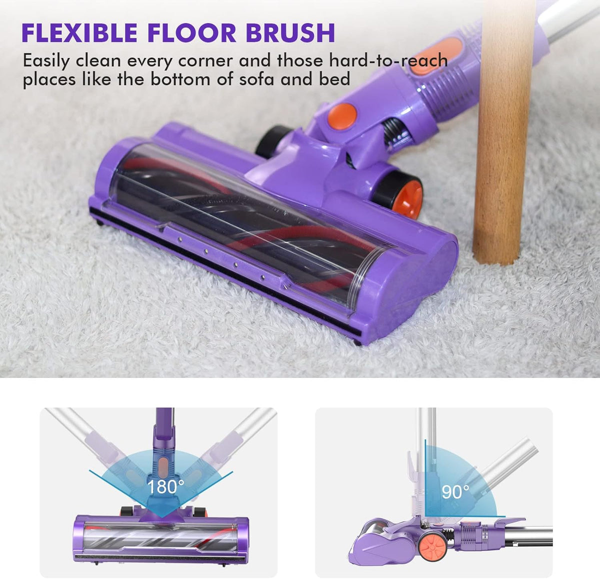 Cordless Stick Handheld Vacuum Cleaner with 250W Brushless Motor B5258