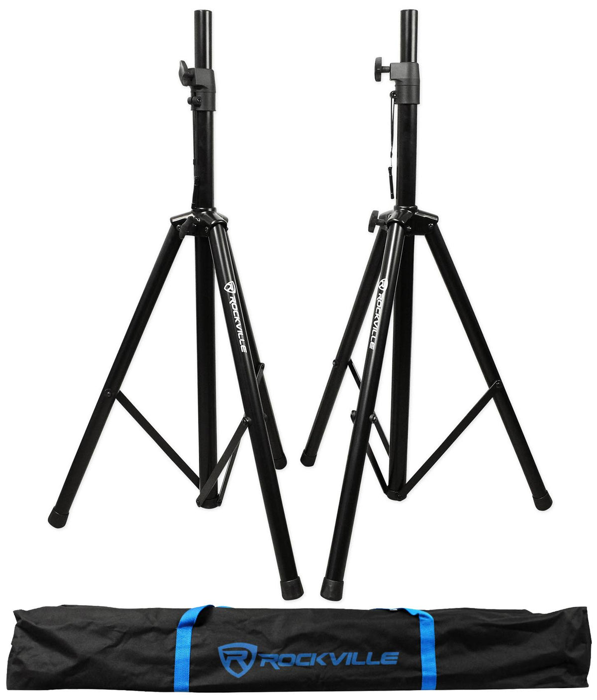 Tripod DJ PA Speaker Stands with Carrying Case Black Y428790