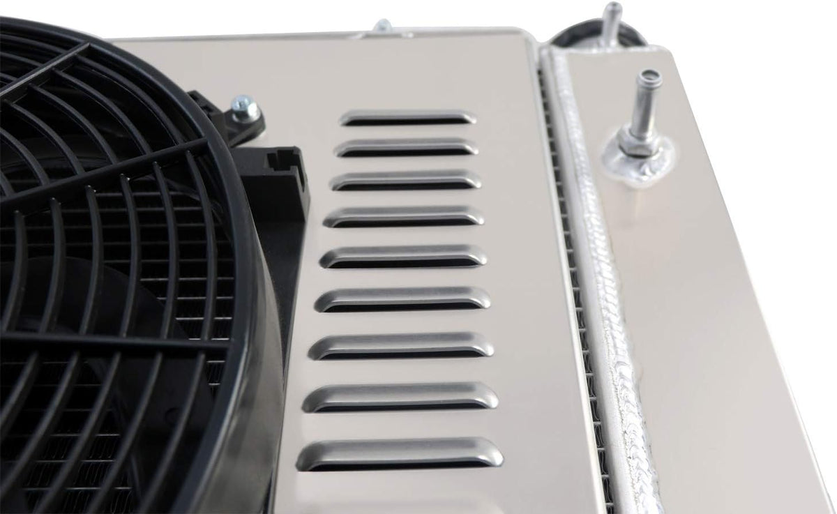 4 Row Core Radiator with Fan Shroud and Relay Kit J128
