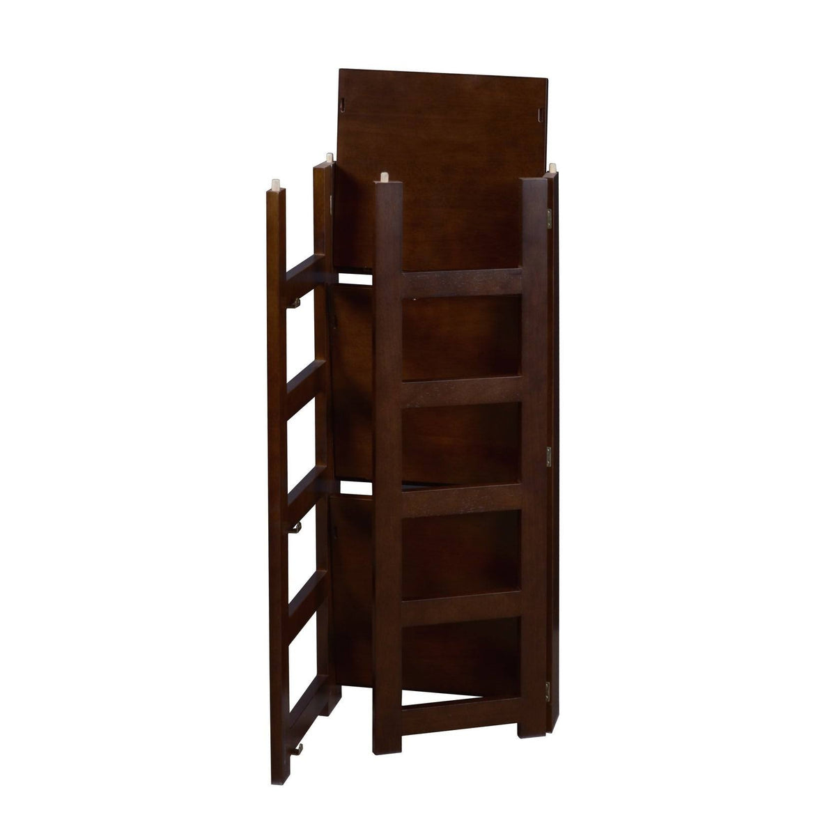 Mocha Walnut Square Folding Bookcase E1891