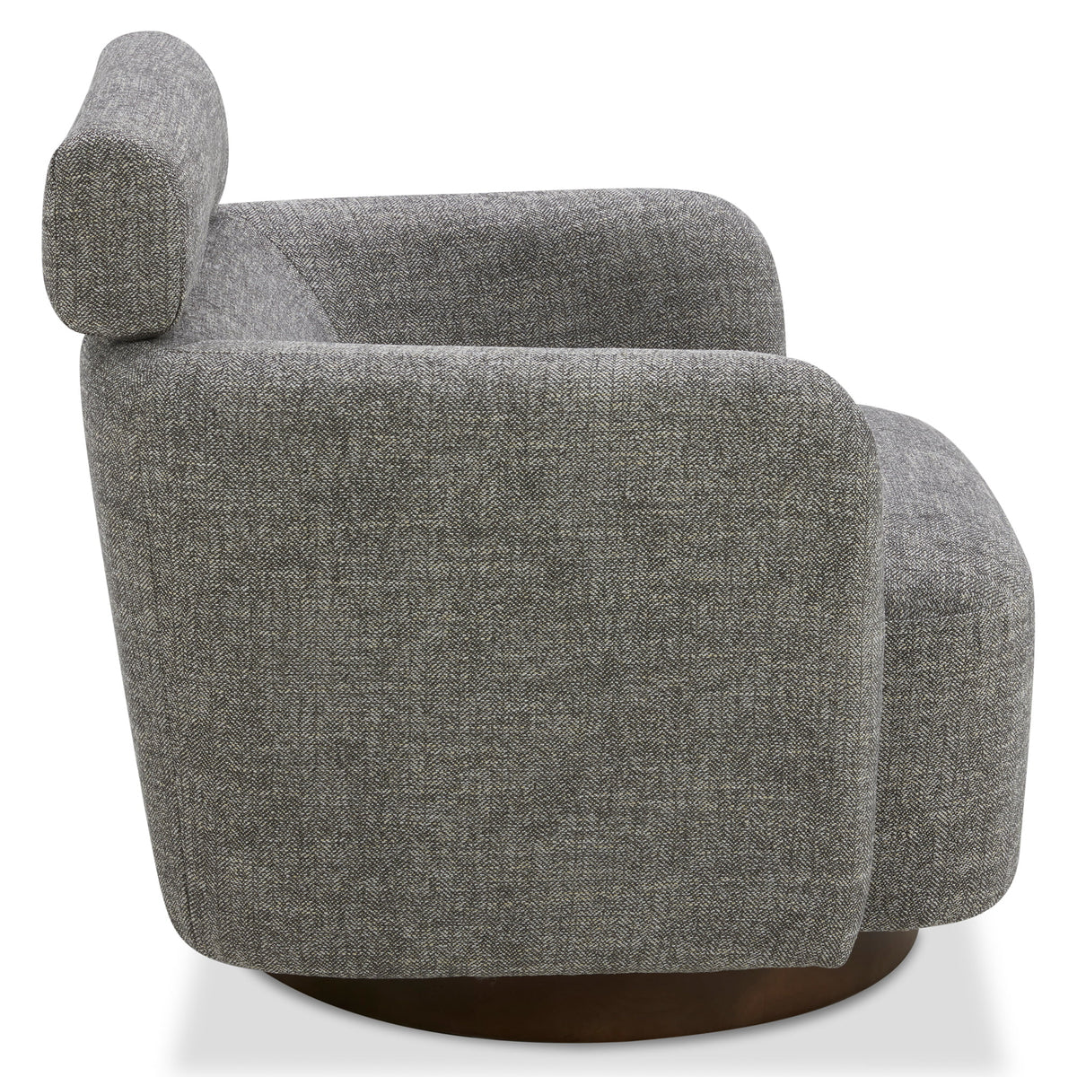 Swivel Accent Barrel Chair with Adjustable Backrest L5274