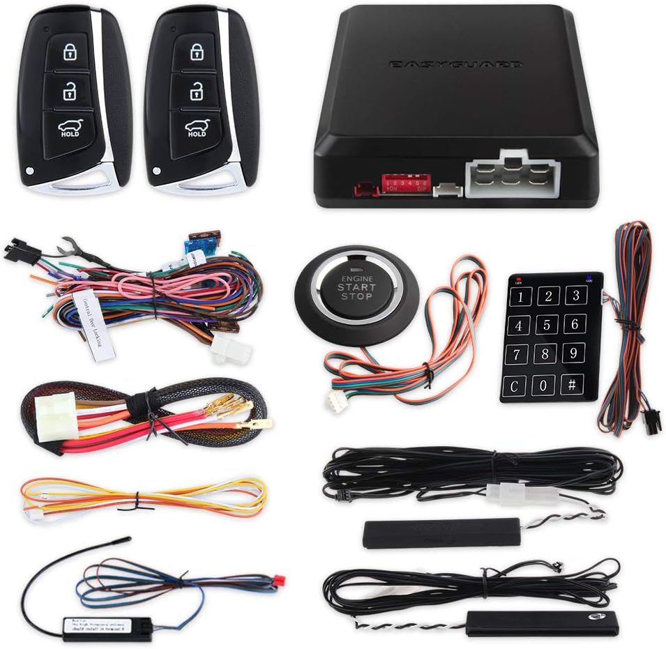 Car Alarm System Passive Keyless Entry Remote Starter T36275