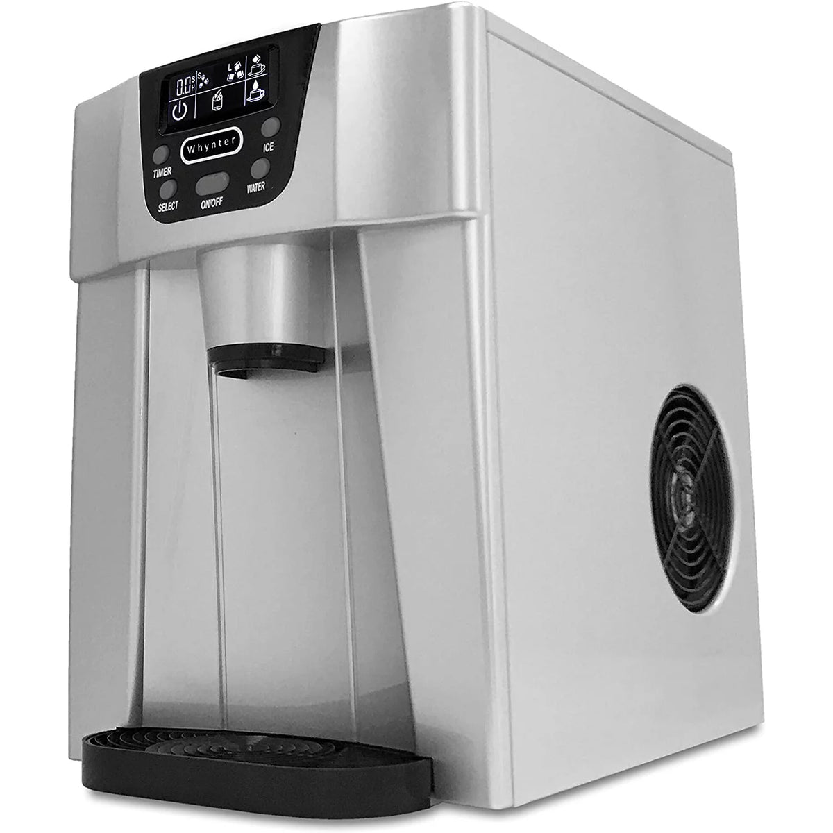Countertop Ice Maker and Water Dispenser Silver I65204