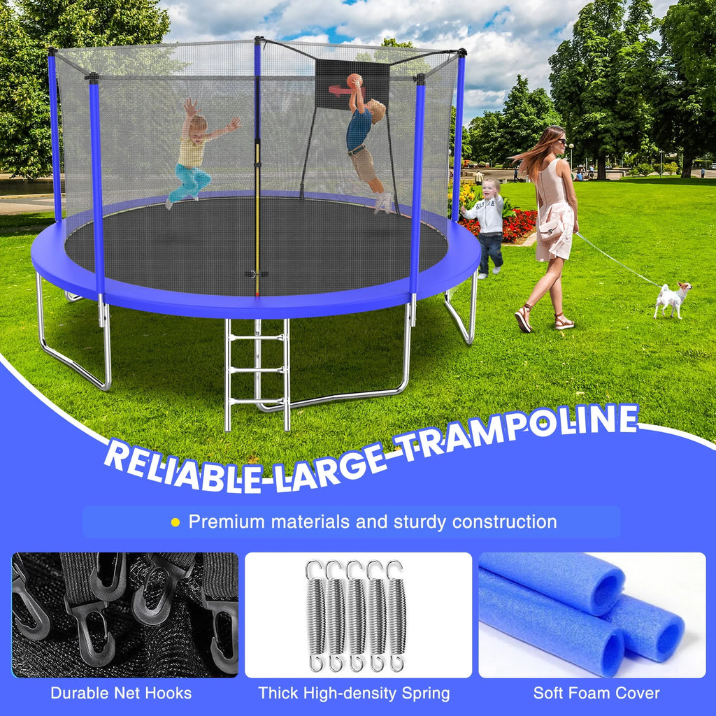 12FT Round Trampoline with Enclosure U197