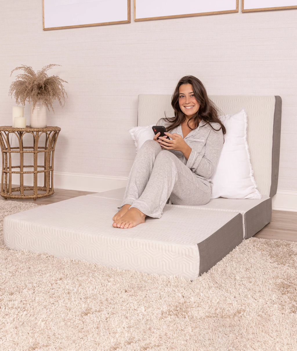 6-Inch Memory Foam Tri Folding Mattress with Removable Cover J728