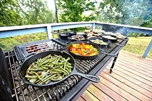 Seasoned Cast Iron 2 Skillet Bundle Set of 2 Frying Pans C91867