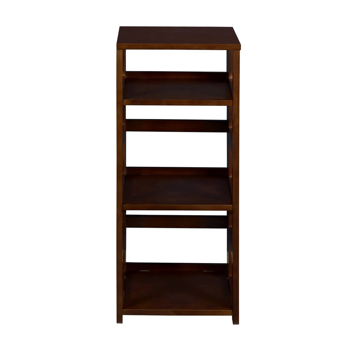 Mocha Walnut Square Folding Bookcase E1891