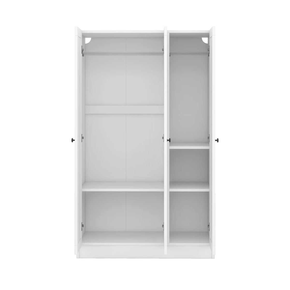 Wood Wardrobe Closet with Doors Shelves and Hanging Rail B933