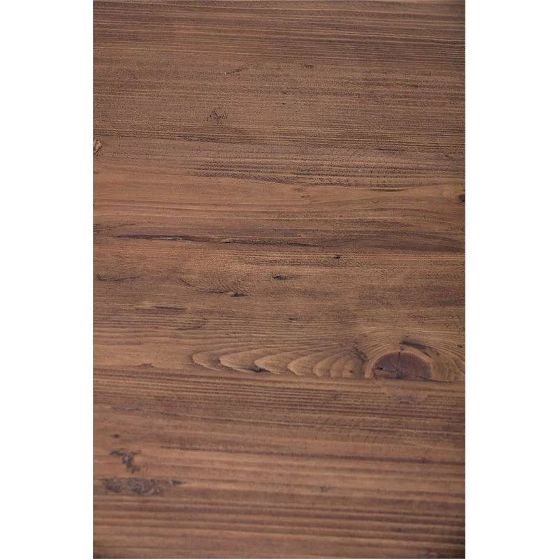 Reclaimed Pine End Table in Distressed Mahogany and Black S653407