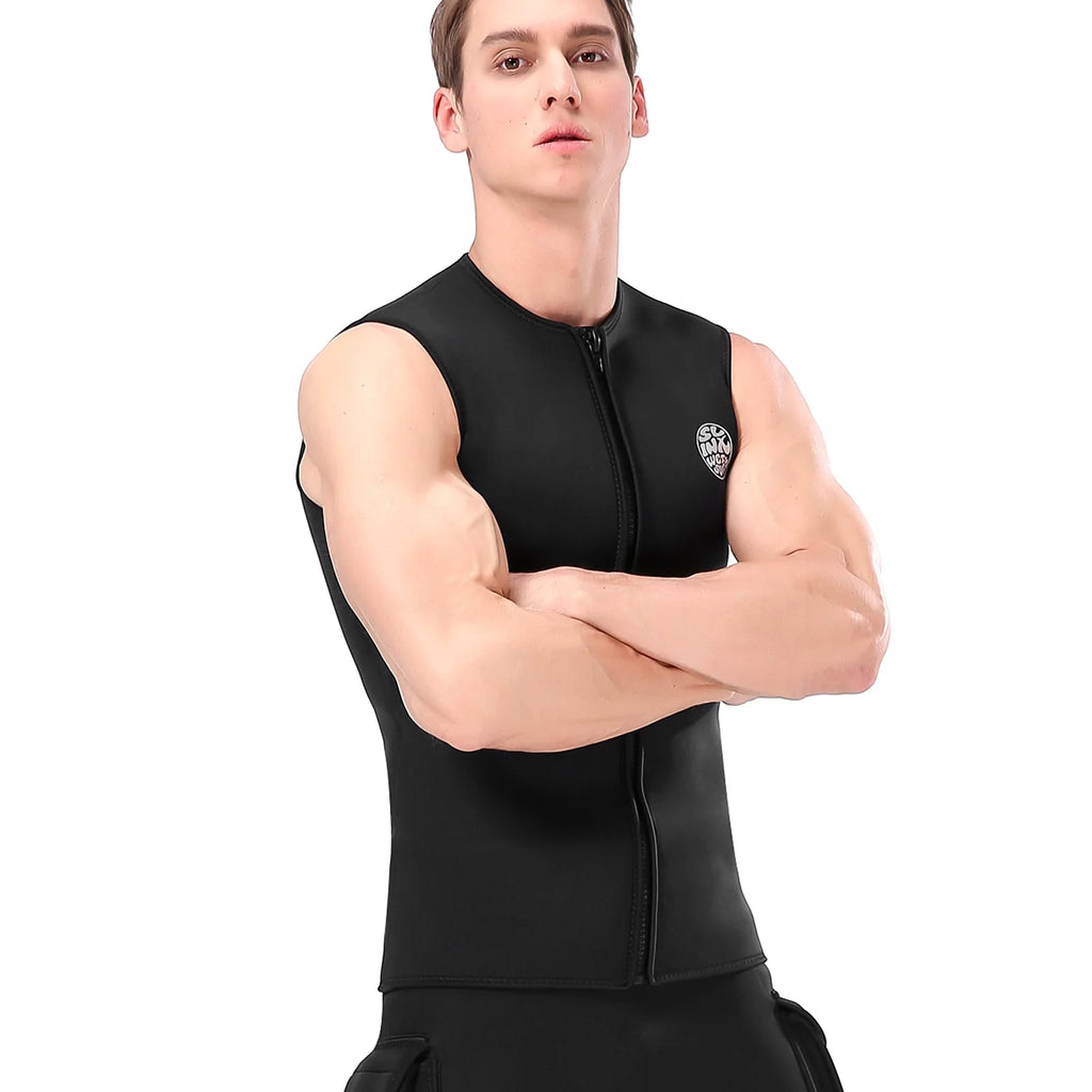 Thermal Sleeveless Neoprene Wetsuit Vest J9319