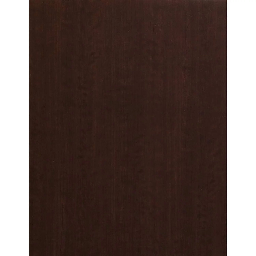 72W L Shaped Desk with Storage in Mocha Cherry X2396