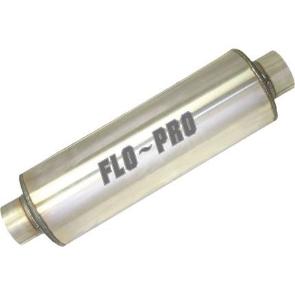 Stainless Steel Round Muffler Fiberglass Packed Perforated Core D4105