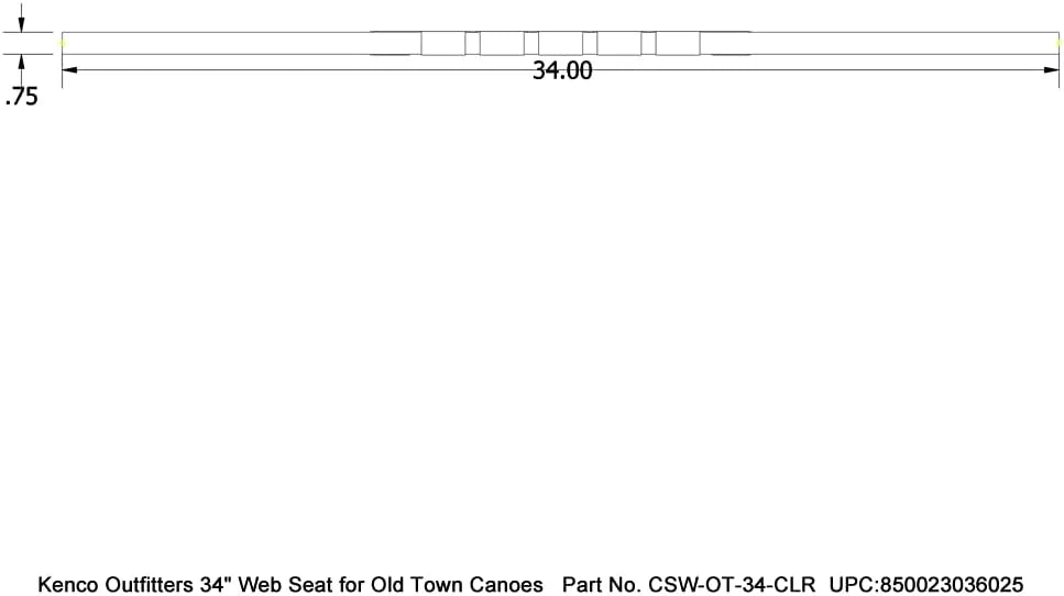 34 Inch Webbed Seat For Old Town Canoes C6756