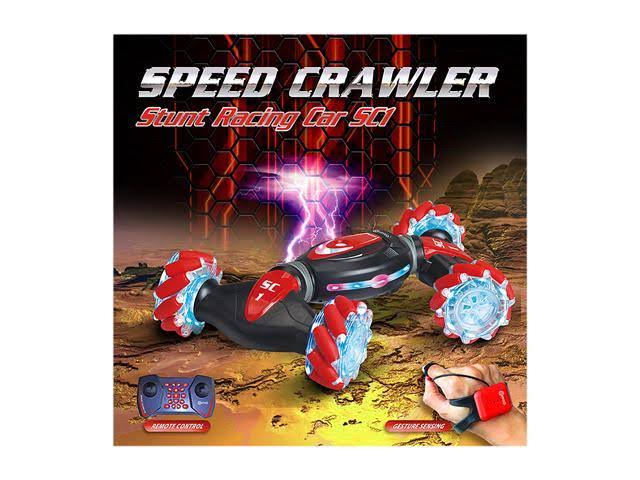 Red 4WD RC Stunt Car B605