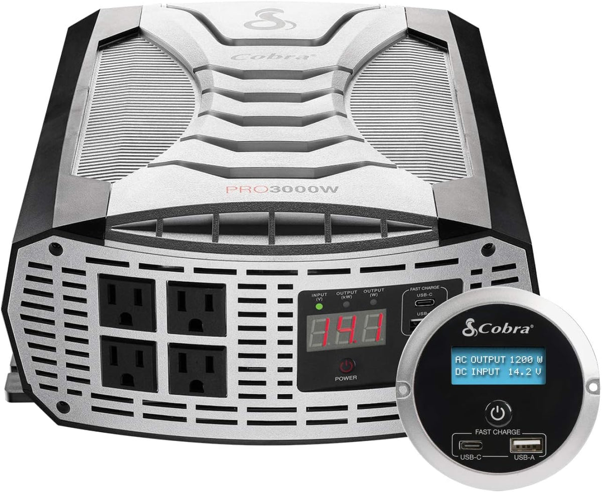 2500W Power Inverter with 4 AC Outlets and 2 USB Ports B853