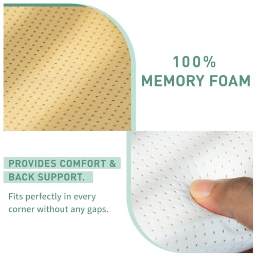 Machine Washable Memory Foam Toddler Mattress Topper with Non-Slip Cover J80200