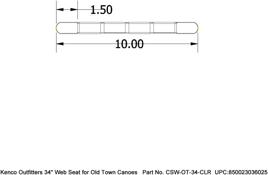 34 Inch Webbed Seat For Old Town Canoes C6756