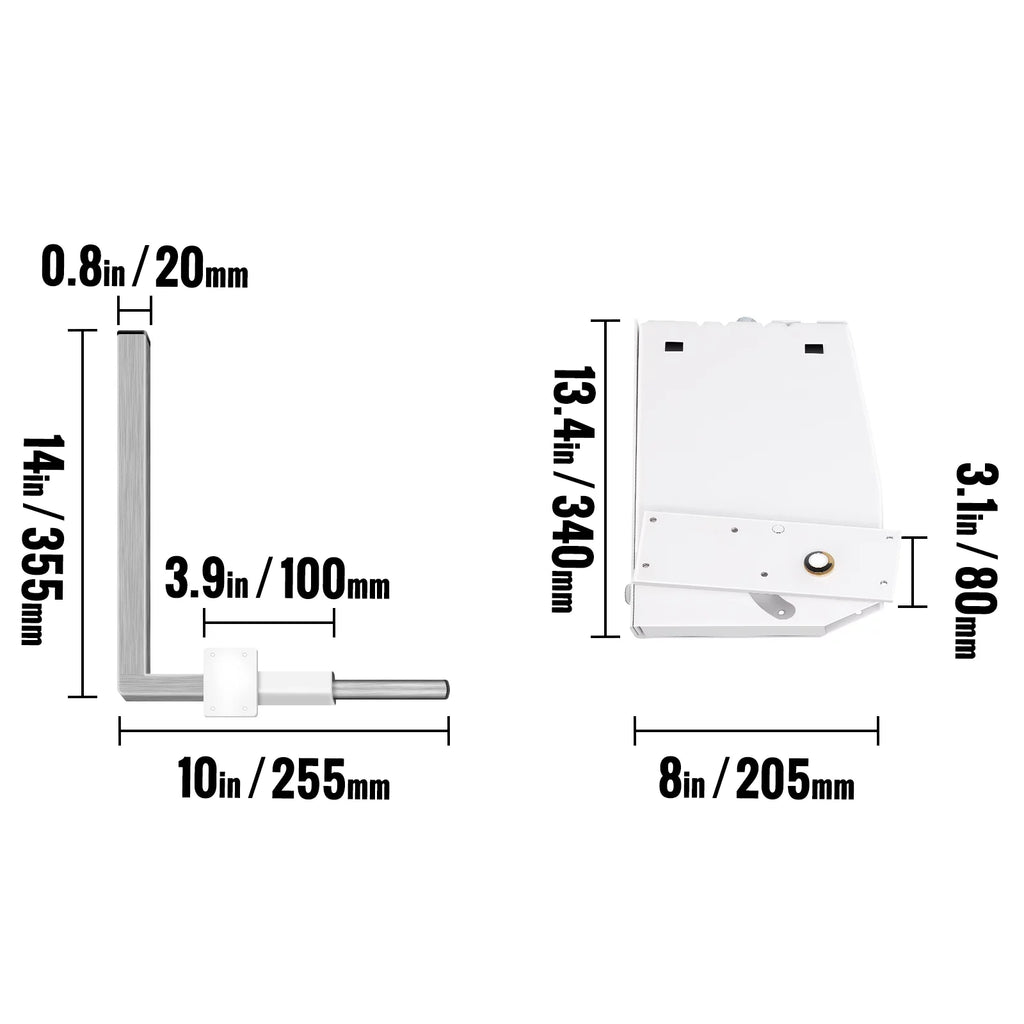 Murphy Bed Hardware Kit Vertical Mounting Heavy Duty Bed Support M730488