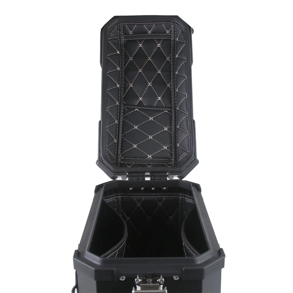 1 Pair 35L Aluminum Alloy Motorcycle Side Storage Box with 4 Keys T91744