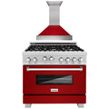 36 Gas Range and Range Hood Appliance Package O23122