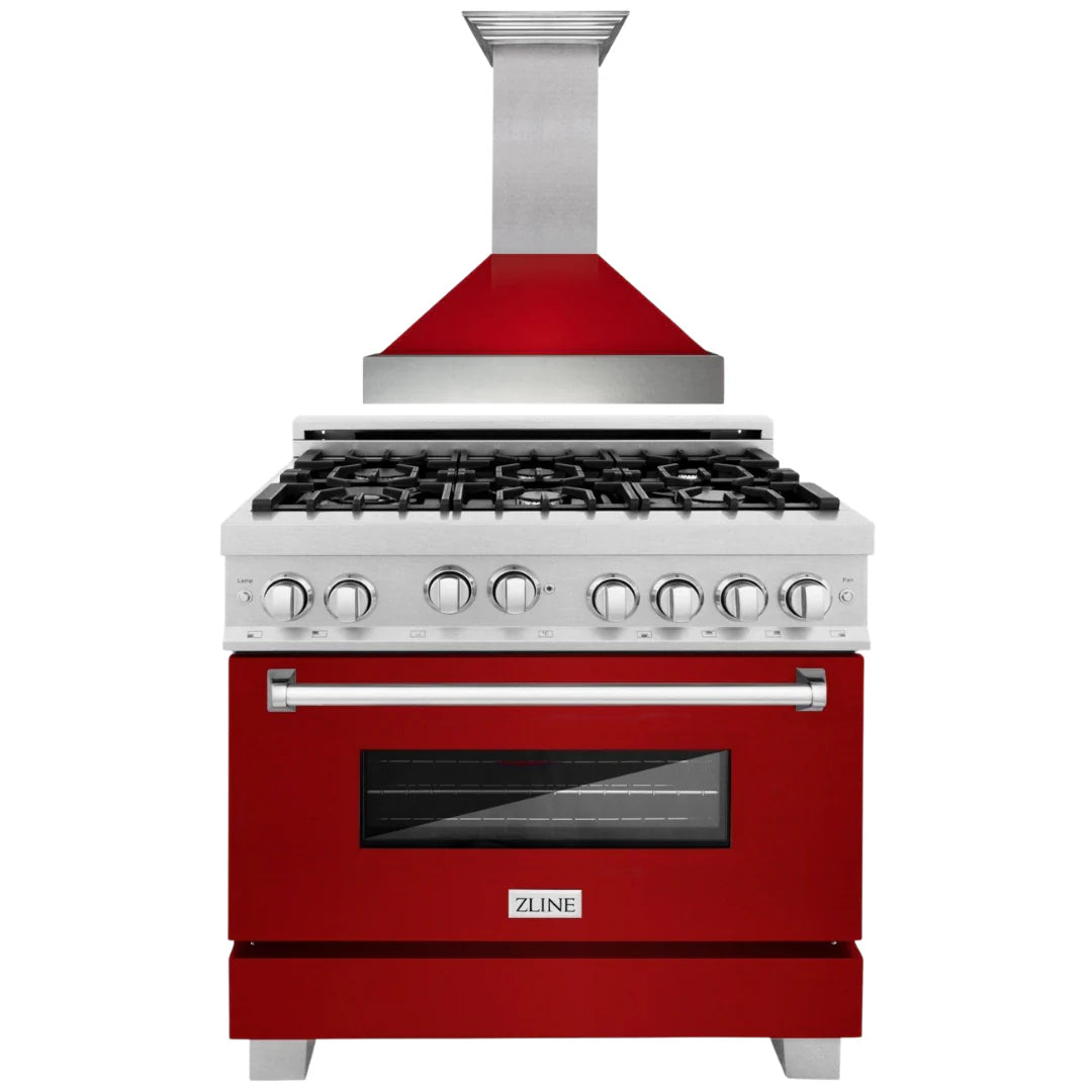 36 Gas Range and Range Hood Appliance Package O23122