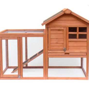 2-Story Wooden Rabbit Hutch O156