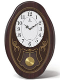 Battery Operated Wood Pendulum Wall Clock C9048