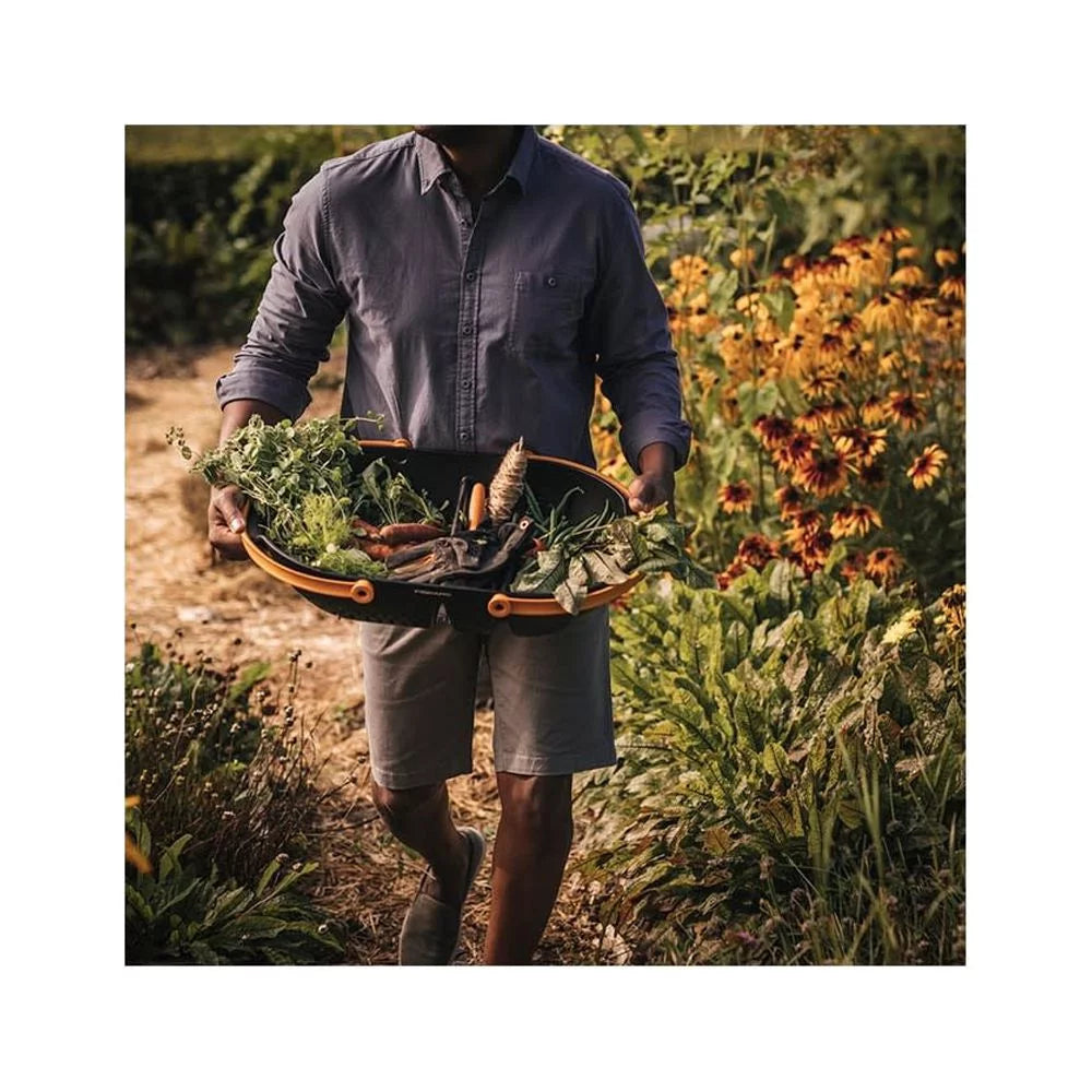 Black Durable Plastic Garden Harvest Basket I259456