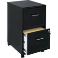 Black 2-Drawer Mobile File Cabinet U890445