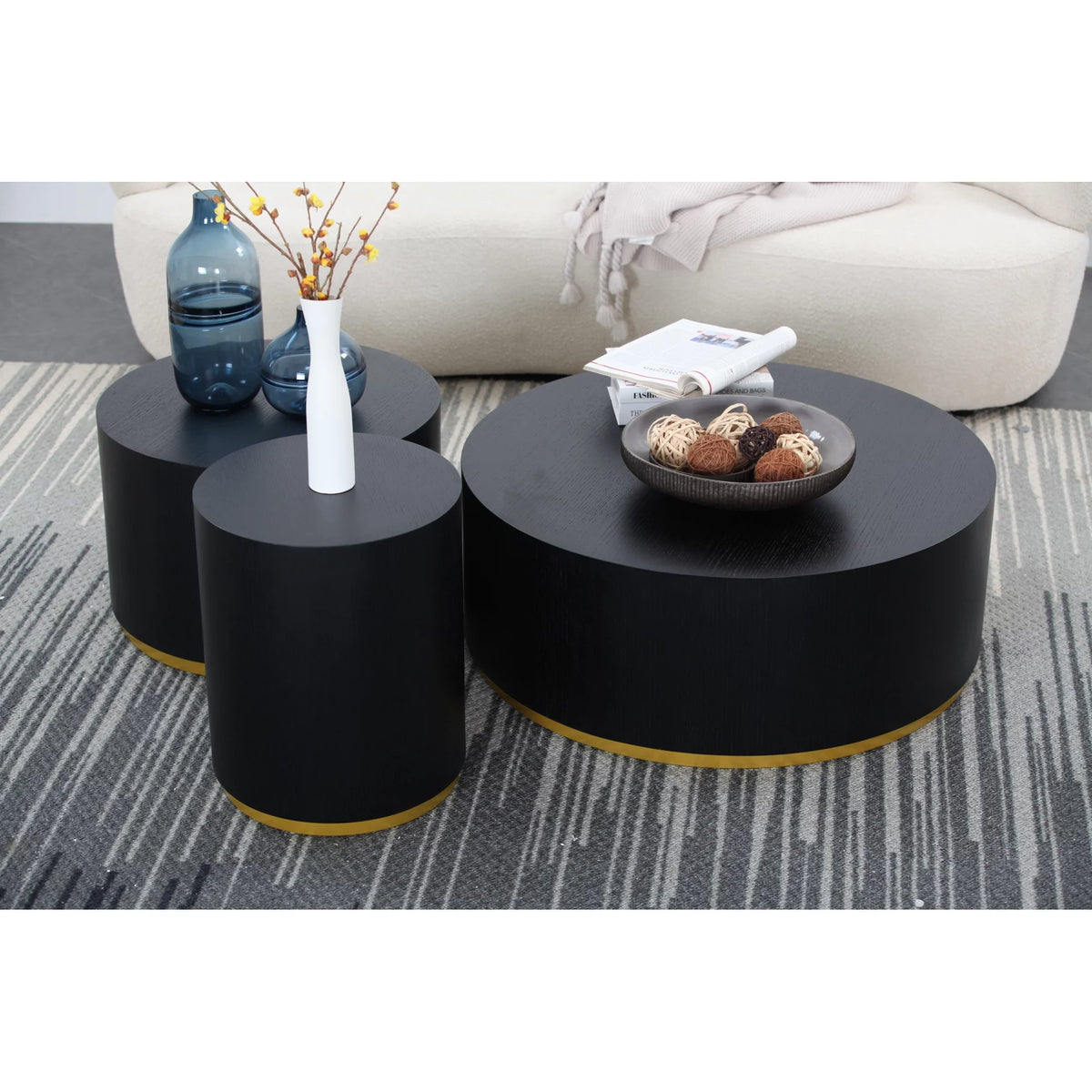 Round Coffee Table Side Table End Table J318825