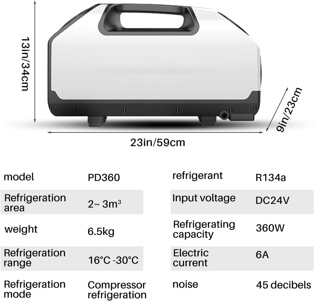 Portable Camping Air Conditioner 2900BTU 24V 700W 3 Wind Speeds Q633