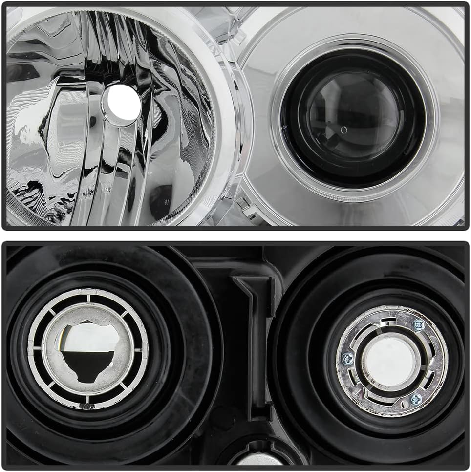Chrome Housing Projector Headlights Set X649