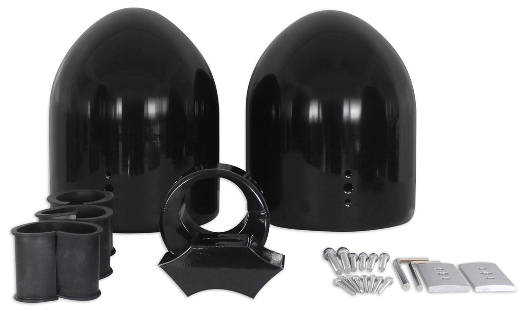 Dual 7.7" Black Aluminum Wakeboard Tower Speaker Enclosure D982