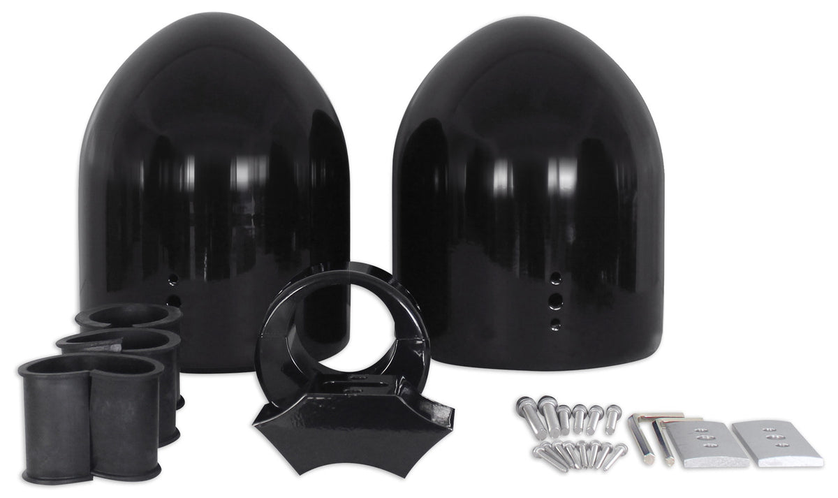 Dual 7.7" Black Aluminum Wakeboard Tower Speaker Enclosure D982