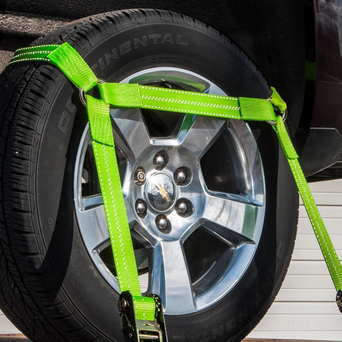 4 Pack Car Tie Down Chain Anchors Side Rail High-Viz 3300 Lbs SWL Y8820