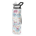 Blue Colorful Flowers 32oz Tritan Leakproof Sports Bottle I102618