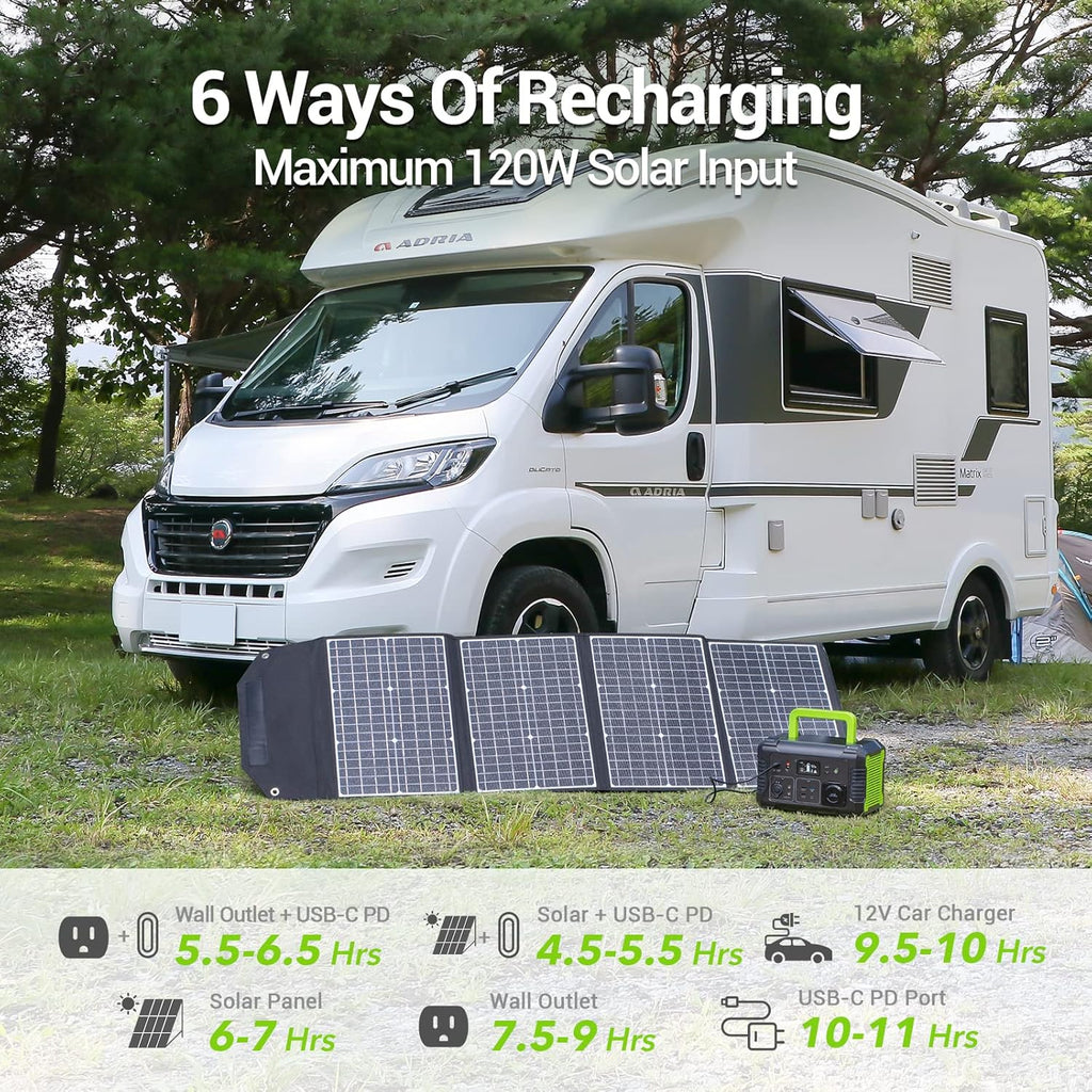 Portable Power Station 500W 519Wh Solar Generator X2236