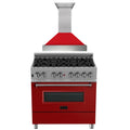 36 Dual Fuel Range with Range Hood Appliance Package F832501