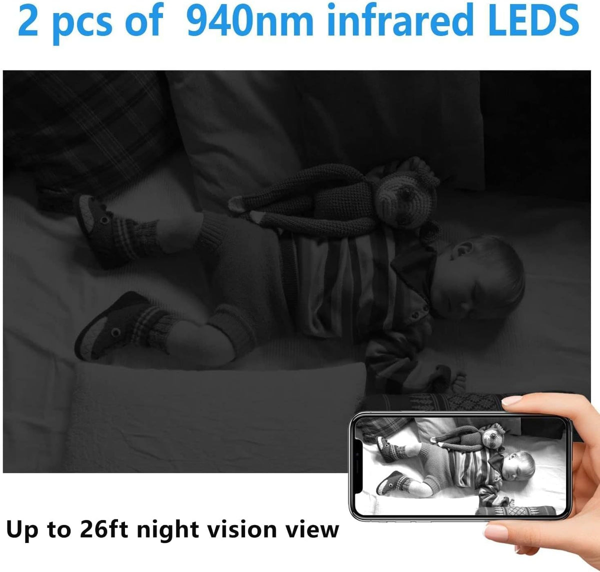 Wireless IP Camera with Night Vision, Pack of 2 U43440