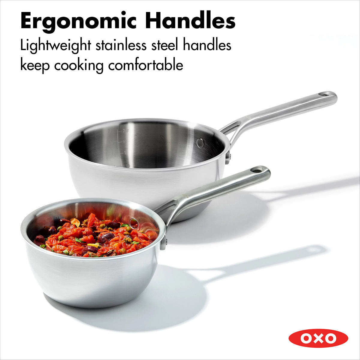 Tri-Ply Stainless Steel Chef's Pan Set F4714